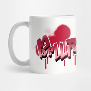 Bellport Graffiti Design (red) Mug